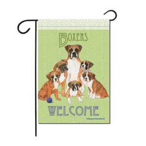 Boxer Garden Flag Double Sided 12" x 17" - Picture 1 of 1