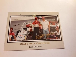 1996 Upper Deck Road to the Cup Diary of a Champion Jeff Gordon #DC4 - Bild 1 von 2
