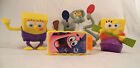 Lot of 4 Different Sponge bob Square pants Action Figures Toys Boys Girls
