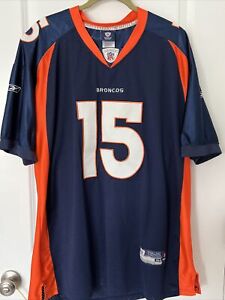 Authentic Denver Broncos Rebok Tim Tebow  # 15 Onfield Jersey Sz 52 Stitched