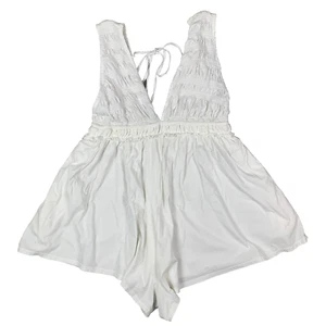 Anthropologie pagliaccetto bianco senza maniche in jersey da spiaggia pantaloncino taglia XL - Foto 1 di 14