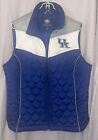University Kentucky Genuine Product Vest Lrg Gill Sports By Carl Banks Wildcats