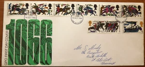 Guernsey: Battle of Hastings 1066 - 14 October 1966 - FDC + Insert - VGC - Picture 1 of 2