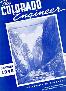 Revista Colorado Engineer enero 1940 University College UoC - Imagen 1 de 3