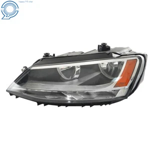 Driver Left Headlights For Volkswagen Jetta 2011-2018 Halogen Type Black Factory - Picture 1 of 17