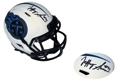 Jeffery Simmons Autographed ( Signed ) Tennessee Titans Lunar￼ Mini Helmet (JSA) - Image 1 of 4