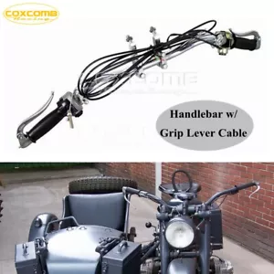 Chrome Original Handlebar w/ Grip Lever Cable For Zündapp DB DS DBK KS KS750 - Picture 1 of 11