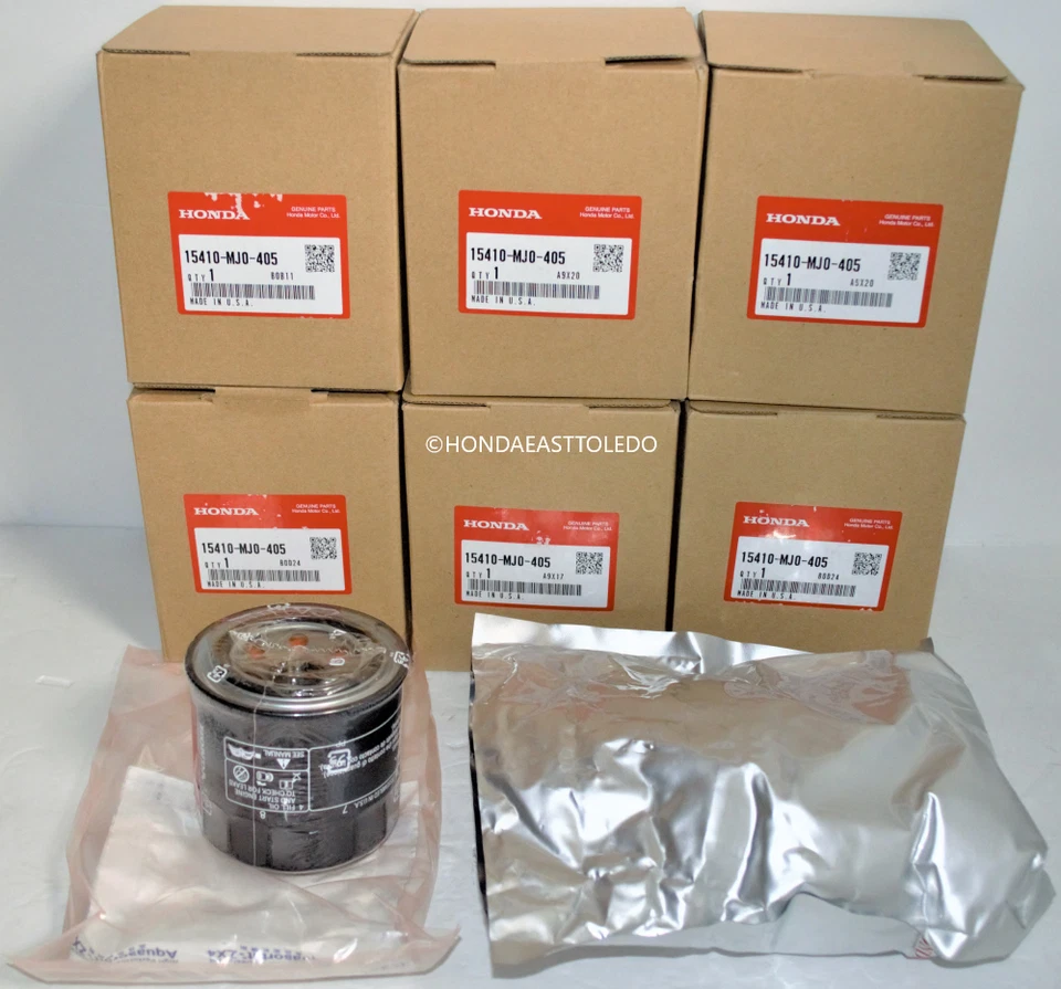 HONDA 6 PACK OF OIL FILTERS SHADOW SABRE NIGHTHAWK INTERCEPTOR 15410-MJ0-405 - Bild 1 von 1