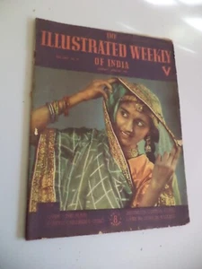 THE ILLUSTRATED WEEKLY OF INDIA old vintage 1940s WW2 magazine R.I.N. LEPEROSY - Picture 1 of 9