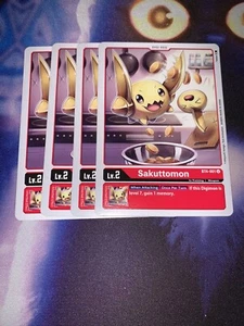 Digimon TCG Singles - Sakuttomon x4 - BT4-001 - Uncommon - NM - Playset - Picture 1 of 1