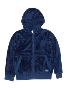 REI Girls Blue Zip Up Hoodie 10 - Picture 1 of 2
