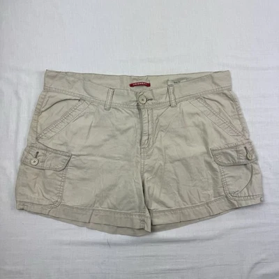 Vintage Union Bay Cargo Shorts Womens 15 Khaki Hipster Punk Y2K Boy Fit - Image 1 of 4