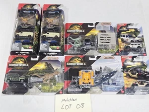 Jurassic World Matchbox Lot 8 Neu Sealed 2x 5er Packs Tyranno-Hauler Mercedes G550 - Bild 1 von 5