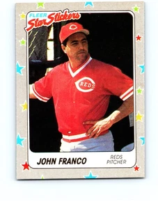John Franco #84 Cincinnati Reds 1988 Fleer Star Stickers Near Mint or Better - Picture 1 of 2