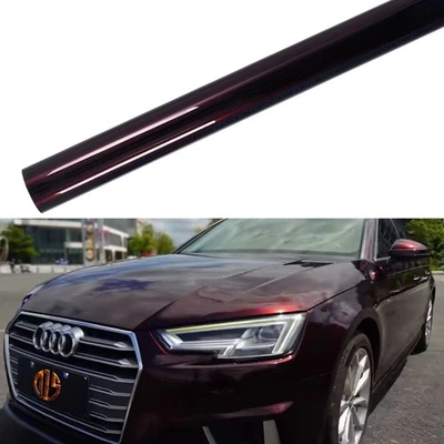 Ultra Gloss PET Liner Metallic Black Rose Car Vinyl Wrap Film Air Release Foto 1 de 4