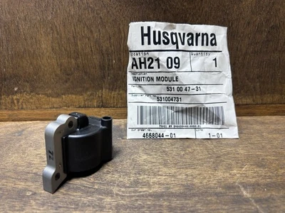 Nuevo módulo de bobina de encendido Husqvarna genuino 132R - 531004731 - Nuevo de Lote Antiguo Foto 1 de 4