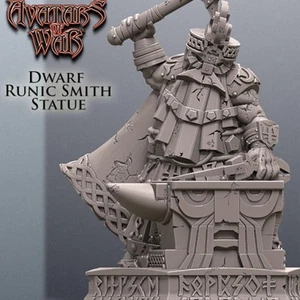 Avatars Of Krieg Statue Zwerg Schmied Impressions 3D (Verkauft Nicht Lackiert) - Picture 1 of 2