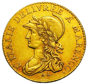 Italy - Subalpine Republic - 20 gold Francs Marengo - An 9 Turin - Picture 1 of 2