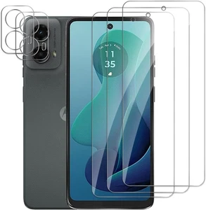 3 Pack Screen Protector for Motorola Moto G 5G 2024+2 Camera Lens... - Imagen 1 de 7
