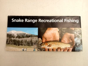 Snake Range Recreational Fishing Opportunities Map Nevada - Picture 1 of 4