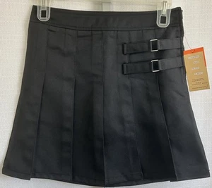 French Toast Girls' 2 Tab Scooter Skirt Black, SZ 10 Uniform Accessories NEW - Picture 1 of 5