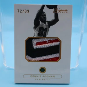 DENNIS RODMAN 2024 EDIZIONE RICORDO GEMMA RELIQUIA PATCH #72/99 BULLS - Foto 1 di 2