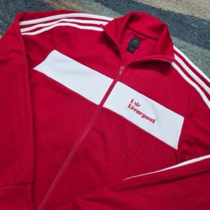 Adidas Originals I Love Liverpool Red Track Jacket 2007 Trefoil Medium - Picture 1 of 10
