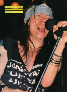 1988 Axl Rose Guns n Roses Lead Singer 2pc MAGAZINE PHOTO Fan Gift Idea! (4141) - Picture 1 of 2