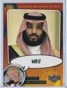 2022 2023 DECISION TRUMP NICKNAMES ~ MBS ~ BIN SALMAN AL SAUD CARD #NN28 - Picture 1 of 2