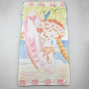 Strawberry Shortcake Berry Cool Long Boards Beach Pool Towel Vintage 54 x 30 - Picture 1 of 10