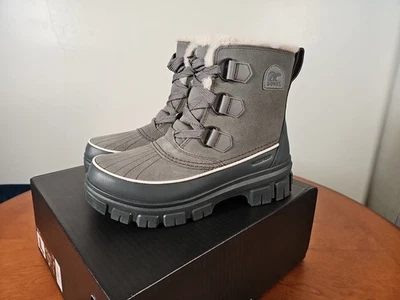 Botas Sorel Tivoli V WP para mujer talla 8 cantera/parrilla impermeables aisladas NL5113-052 Foto 1 de 4
