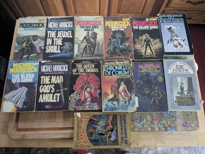 Michael Moorcock Lot of 13 Science Fiction Books Runestaff Acceptable - Image 1 of 4