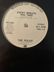 The Police Every Breath You Take 12" Vinyl Record ULTRA RARE PROMO Single - Picture 1 of 2