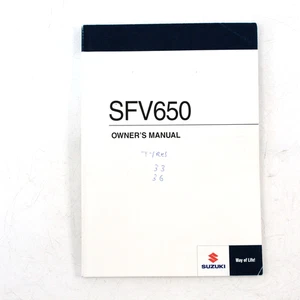 Genuine 2009 SUZUKI SFV650 L0 ENGLISH Owners Manual 9901144H5101A - Picture 1 of 14