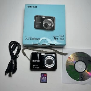 Fujiflm FinePix AX650 16.0MP Compact Digital Camera Tested Boxed+ SD Card, Cable - Picture 1 of 20