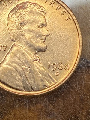 1960- D Lincoln Penny DDO - Image 1 of 4