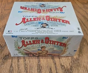 2008 Topps Allen & Ginter MLB Baseball Factory Sealed Retail Box - 24 packs - Picture 1 of 3