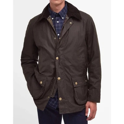 Chaqueta Barbour Original Tartán Ashby Recubierta de Cera Talla Mediana Oliva Nueva con Etiquetas  Foto 1 de 4