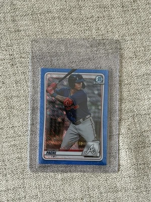 CRISTIAN PACHE 2020 BOWMAN CHROME #BCP-5 Blue Shimmer REFRACTOR #/150 SP - Image 1 of 2