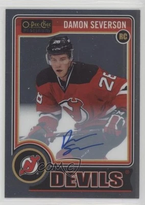 2014-15 O-Pee-Chee Platinum Variation Damon Severson #191 Rookie Auto RC - Image 1 of 2