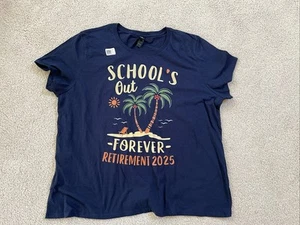 Retirement 2025 T-shirt 2XL Women’s - Picture 1 of 1