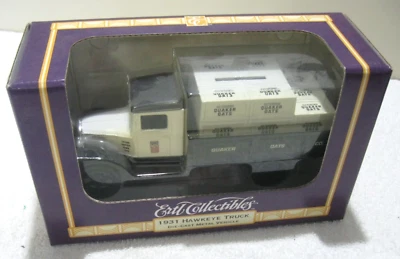 Camión Cedar Rapids IA ERTL 1995 1931 Hawkeye Quaker Avena Diecast Banco Granja Juguete Foto 1 de 2
