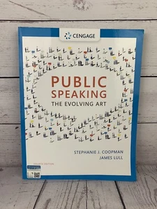 Cengage Public Speaking: The Evolving Art Textbook 4th edition Paperback - Picture 1 of 9