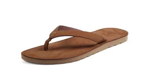 Reef VOYAGE LE Saddle Tan Water Friendly Leather Sandals Women's Flip Flops - Picture 1 of 3