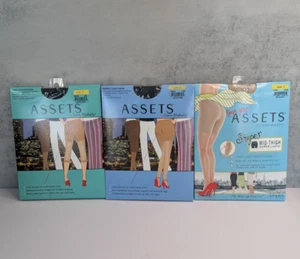 Spanx Love Your Assets by Sara Blakely Shaper Pantyhose Lot of 3 NEW Black/Nude - Picture 1 of 6