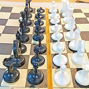 Ussr Vintage Chess Tournament Soviet Set Plastic Russian Full Complet 1950 Rare - Picture 1 of 12