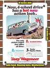 METAL SIGN - 1966 Jeeps Wagoneer Now 4 Wheel Drive Has a Hot New Action Look