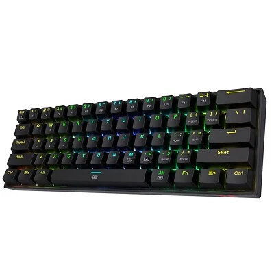Redragon K630 60% RGB Wired Mechanical Keyboard 61 Keys Compact - Image 1 of 4