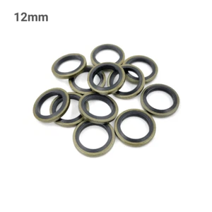 Lavadoras de acero unido a caucho de 12 mm para refrigerante de aceite de combustible M12 - Imagen 1 de 1