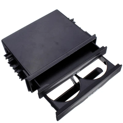 Double 2 Din Car Radio Dash Installation Pocket W/Drink Cup Holder Storage Box - Image 1 of 4